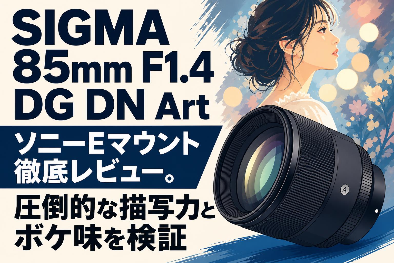 SIGMA 85mm F1.4 DG DN Art ソニーEマウント徹底レビュー。圧倒的な描写力とボケ味を検証