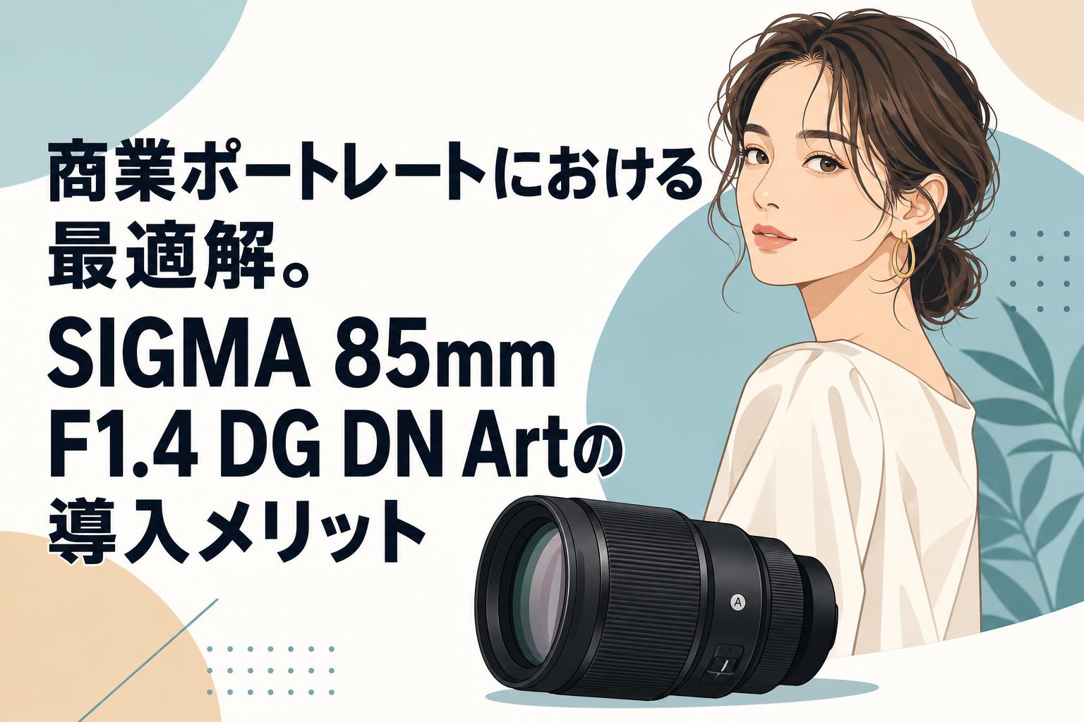 商業ポートレートにおける最適解。SIGMA 85mm F1.4 DG DN Artの導入メリット