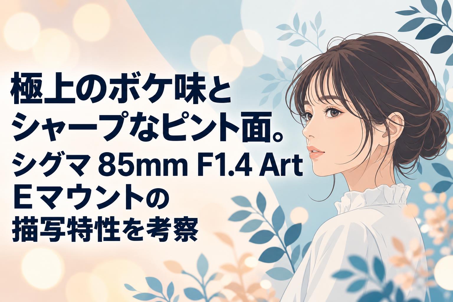 極上のボケ味とシャープなピント面。シグマ 85mm F1.4 Art Eマウントの描写特性を考察