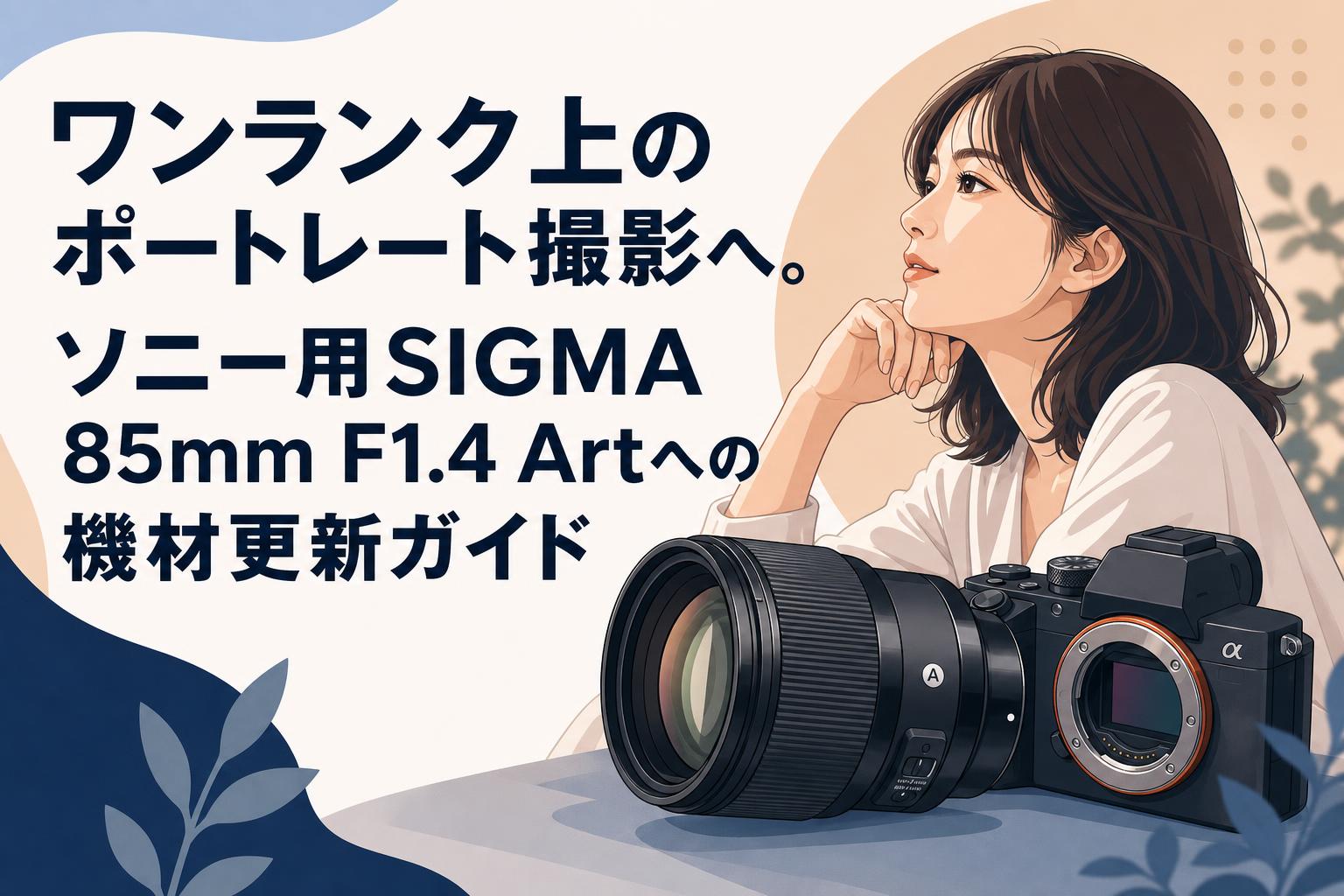 ワンランク上のポートレート撮影へ。ソニー用SIGMA 85mm F1.4 Artへの機材更新ガイド