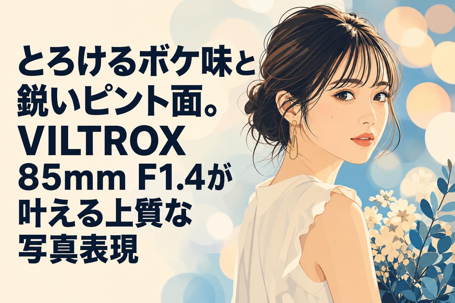 とろけるボケ味と鋭いピント面。VILTROX 85mm F1.4が叶える上質な写真表現