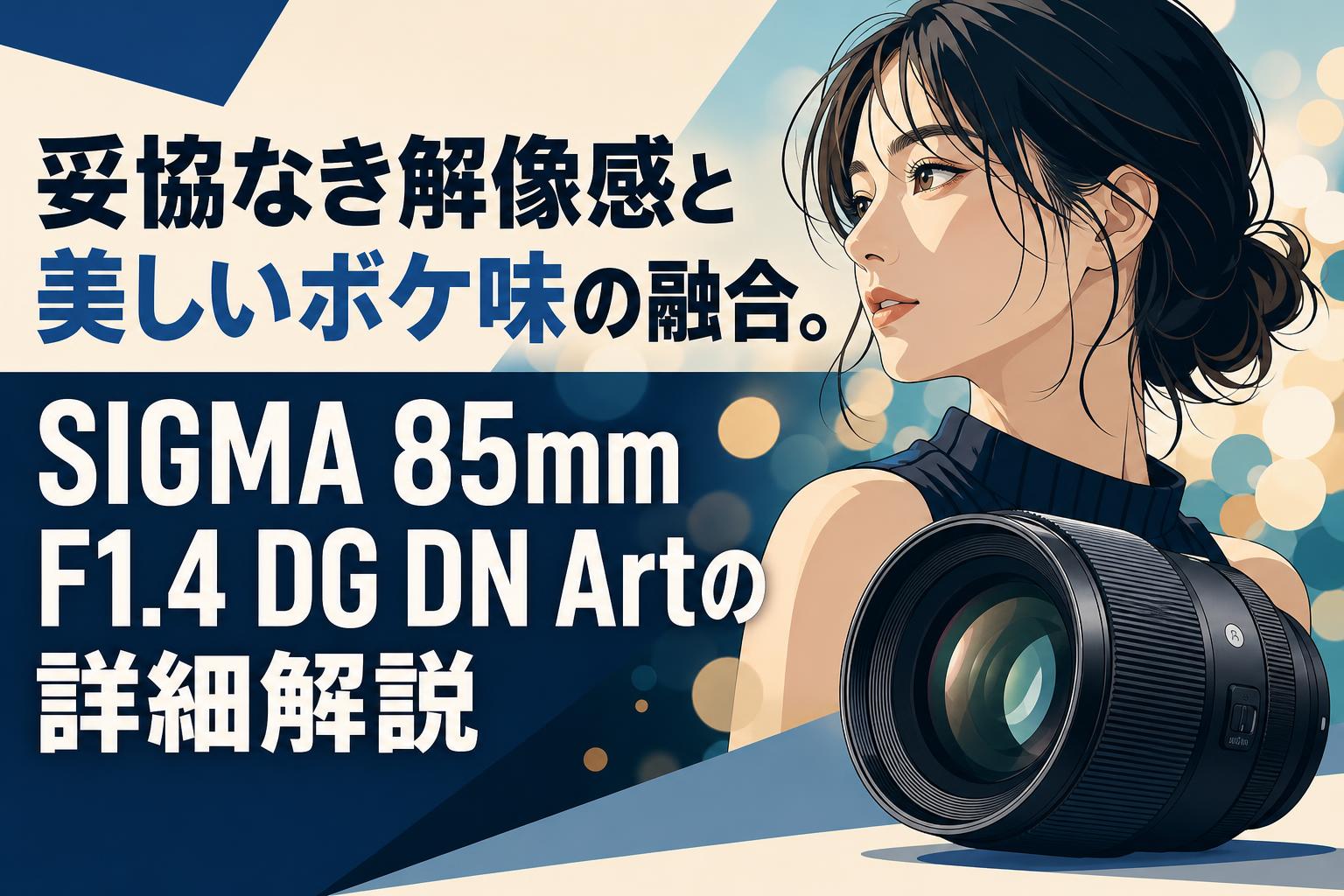 妥協なき解像感と美しいボケ味の融合。SIGMA 85mm F1.4 DG DN Artの詳細解説