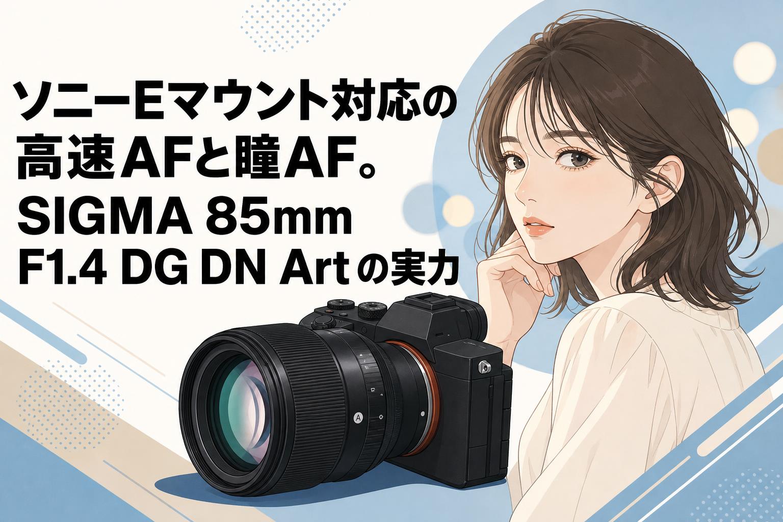 ソニーEマウント対応の高速AFと瞳AF。SIGMA 85mm F1.4 DG DN Artの実力