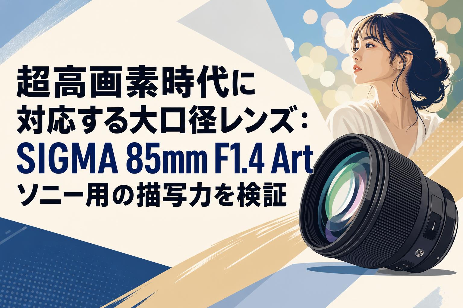 超高画素時代に対応する大口径レンズ：SIGMA 85mm F1.4 Art ソニー用の描写力を検証