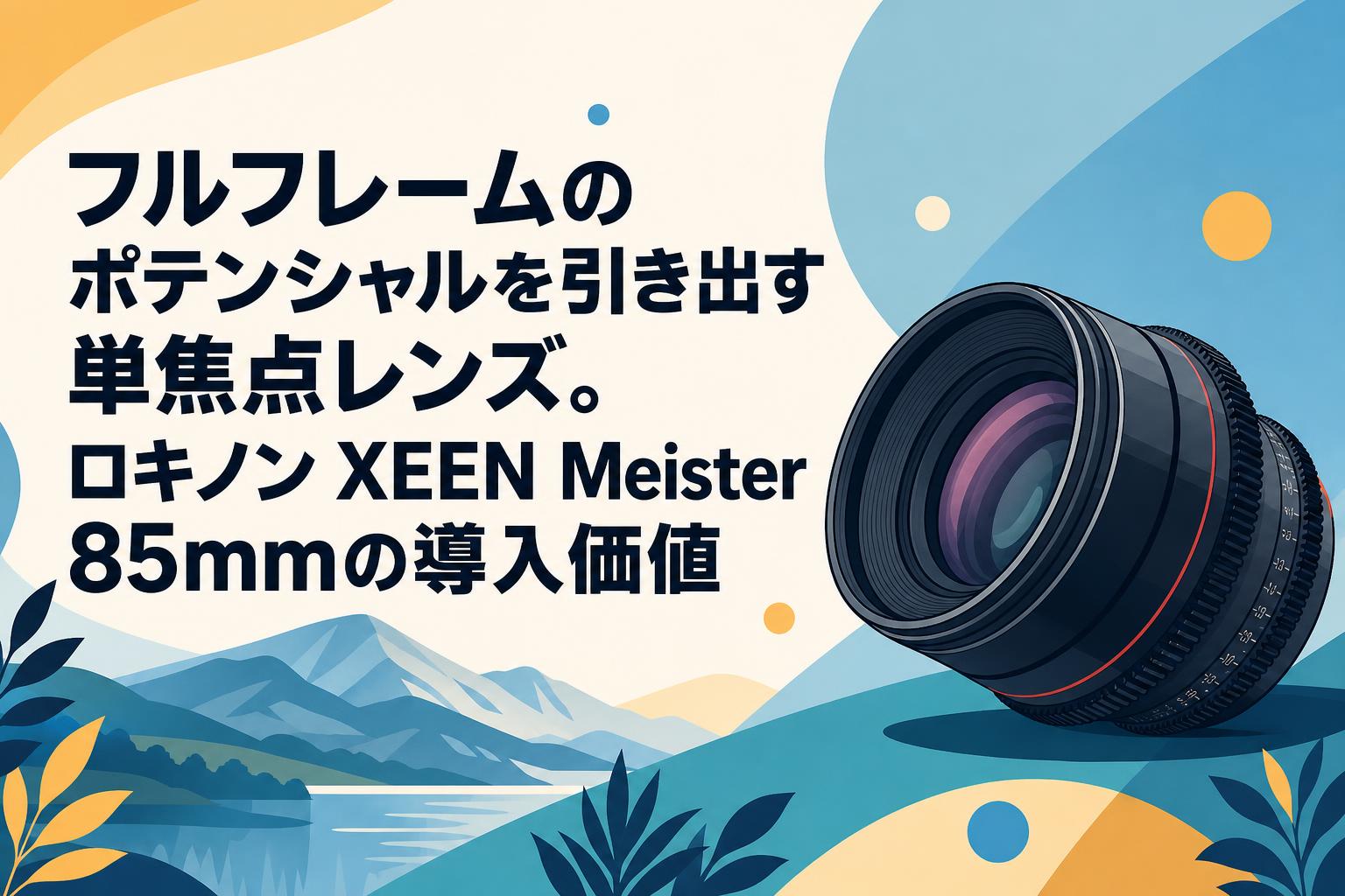 フルフレームのポテンシャルを引き出す単焦点レンズ。ロキノン XEEN Meister 85mmの導入価値