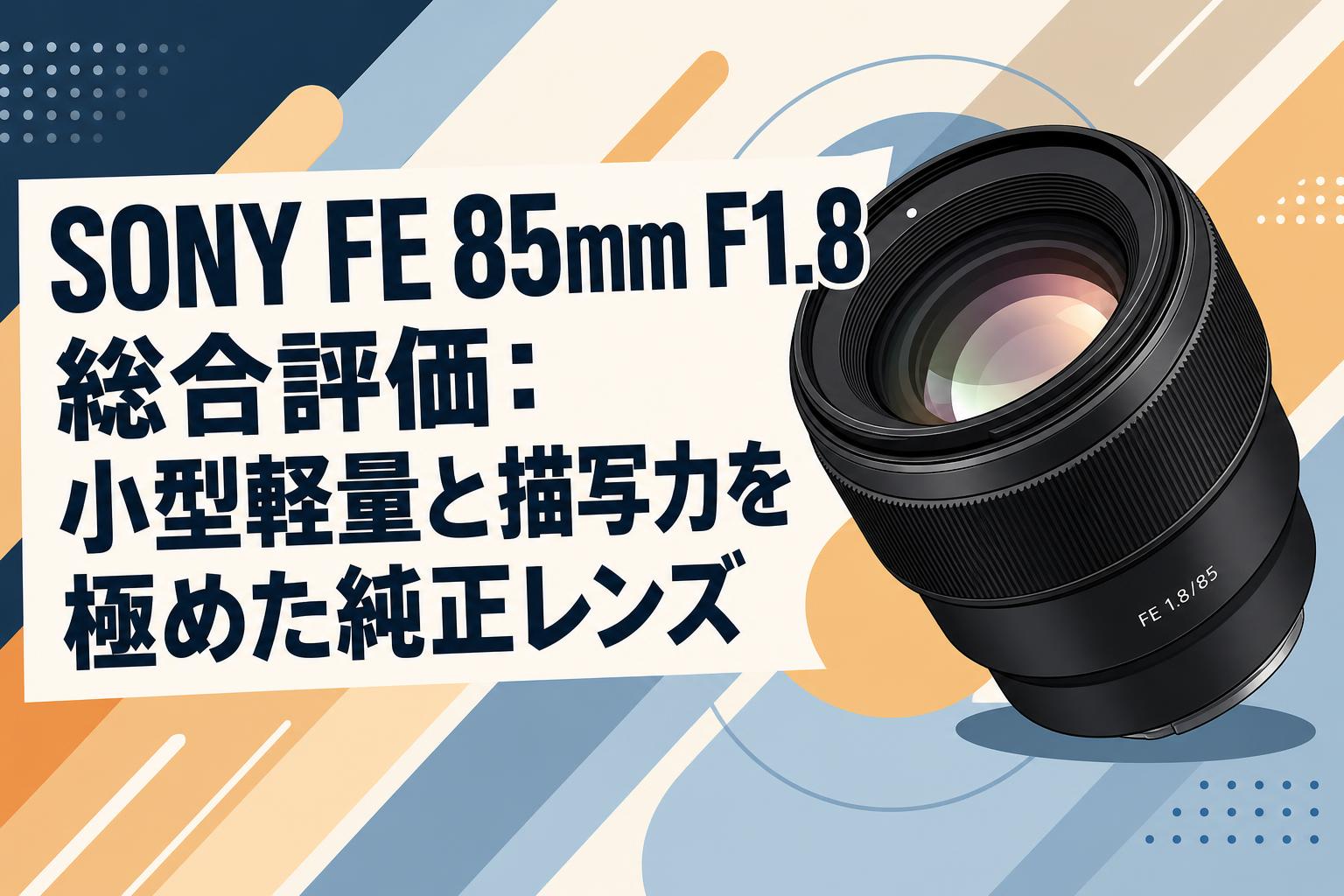 SONY FE 85mm F1.8 総合評価：小型軽量と描写力を極めた純正レンズ