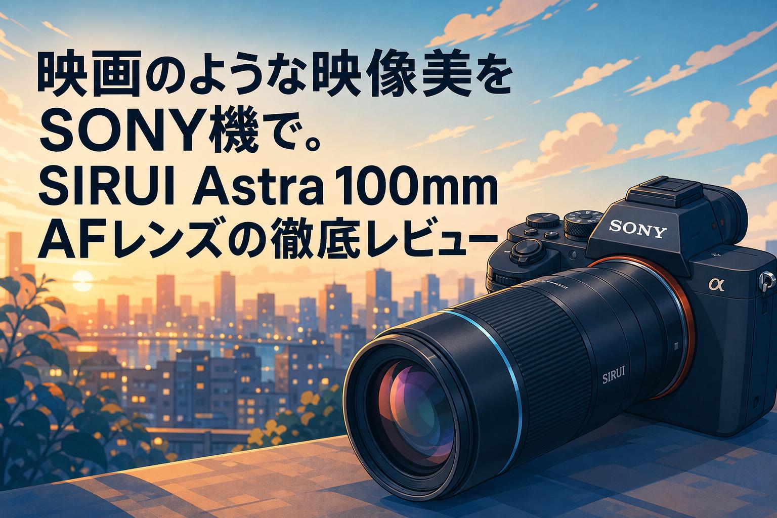 映画のような映像美をSONY機で。SIRUI Astra 100mm AFレンズの徹底レビュー