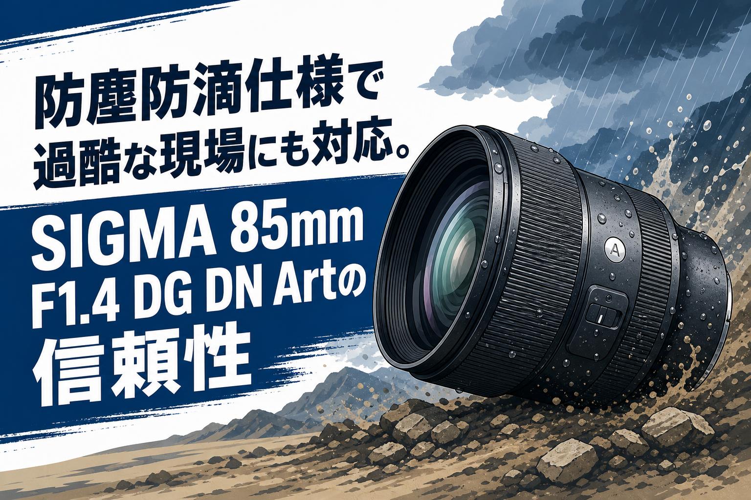 防塵防滴仕様で過酷な現場にも対応。SIGMA 85mm F1.4 DG DN Artの信頼性