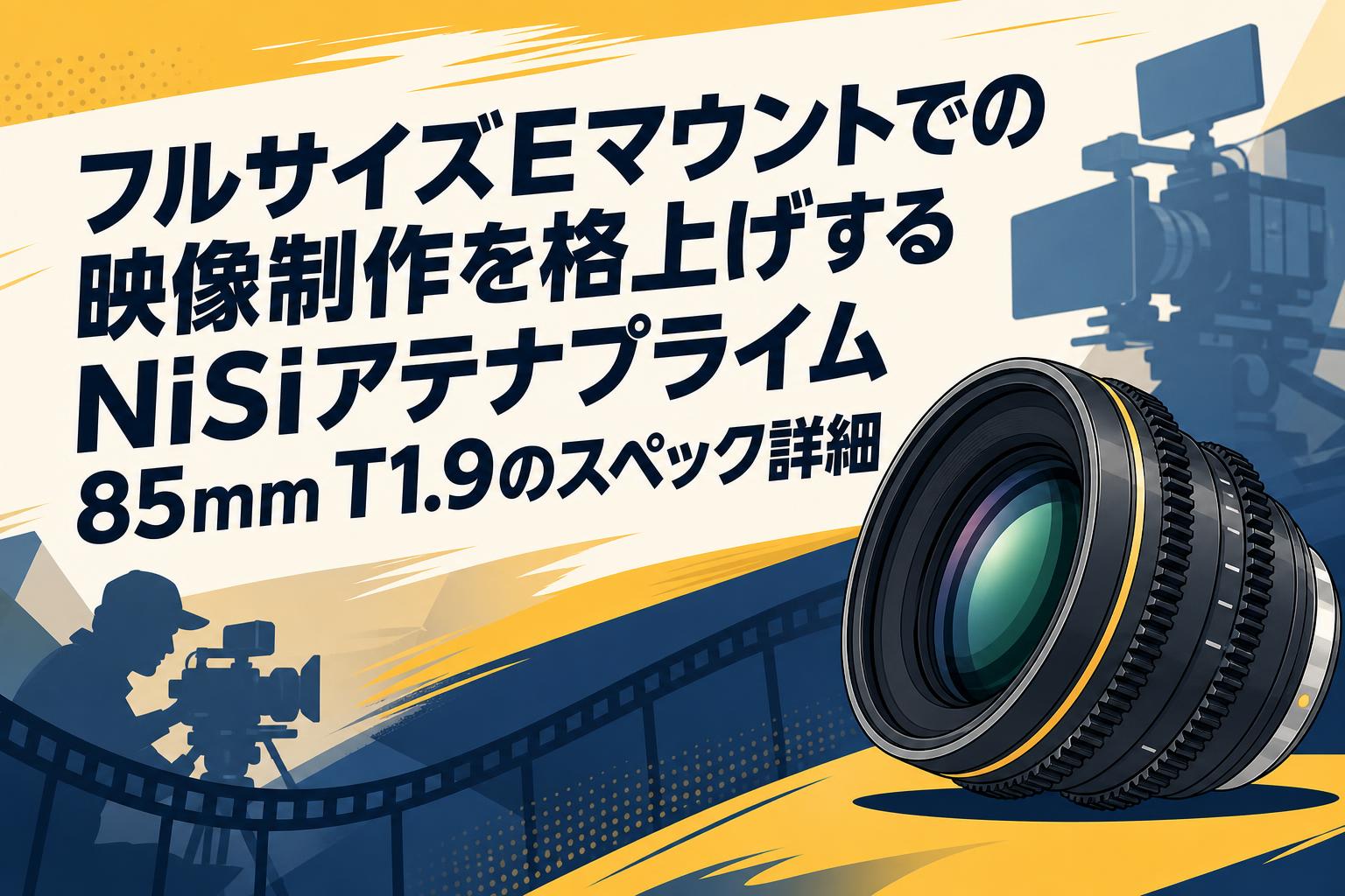 フルサイズEマウントでの映像制作を格上げするNiSiアテナプライム85mm T1.9のスペック詳細