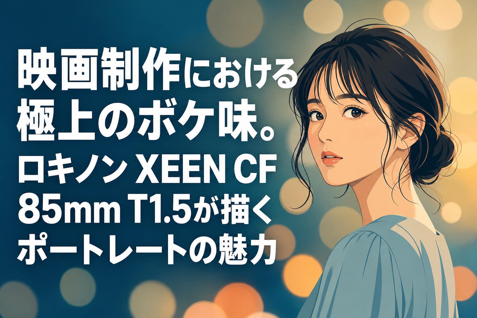 映画制作における極上のボケ味。ロキノン XEEN CF 85mm T1.5が描くポートレートの魅力