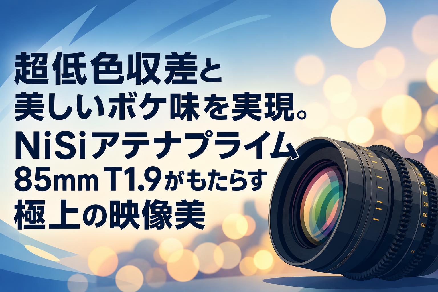 超低色収差と美しいボケ味を実現。NiSiアテナプライム85mm T1.9がもたらす極上の映像美