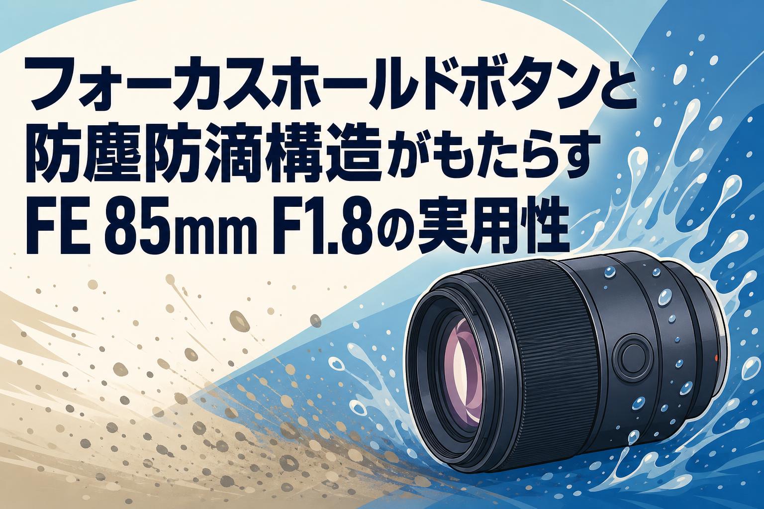 フォーカスホールドボタンと防塵防滴構造がもたらすFE 85mm F1.8の実用性