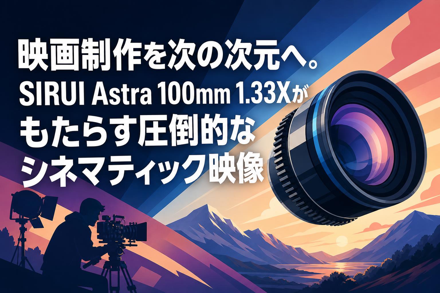 映画制作を次の次元へ。SIRUI Astra 100mm 1.33Xがもたらす圧倒的なシネマティック映像