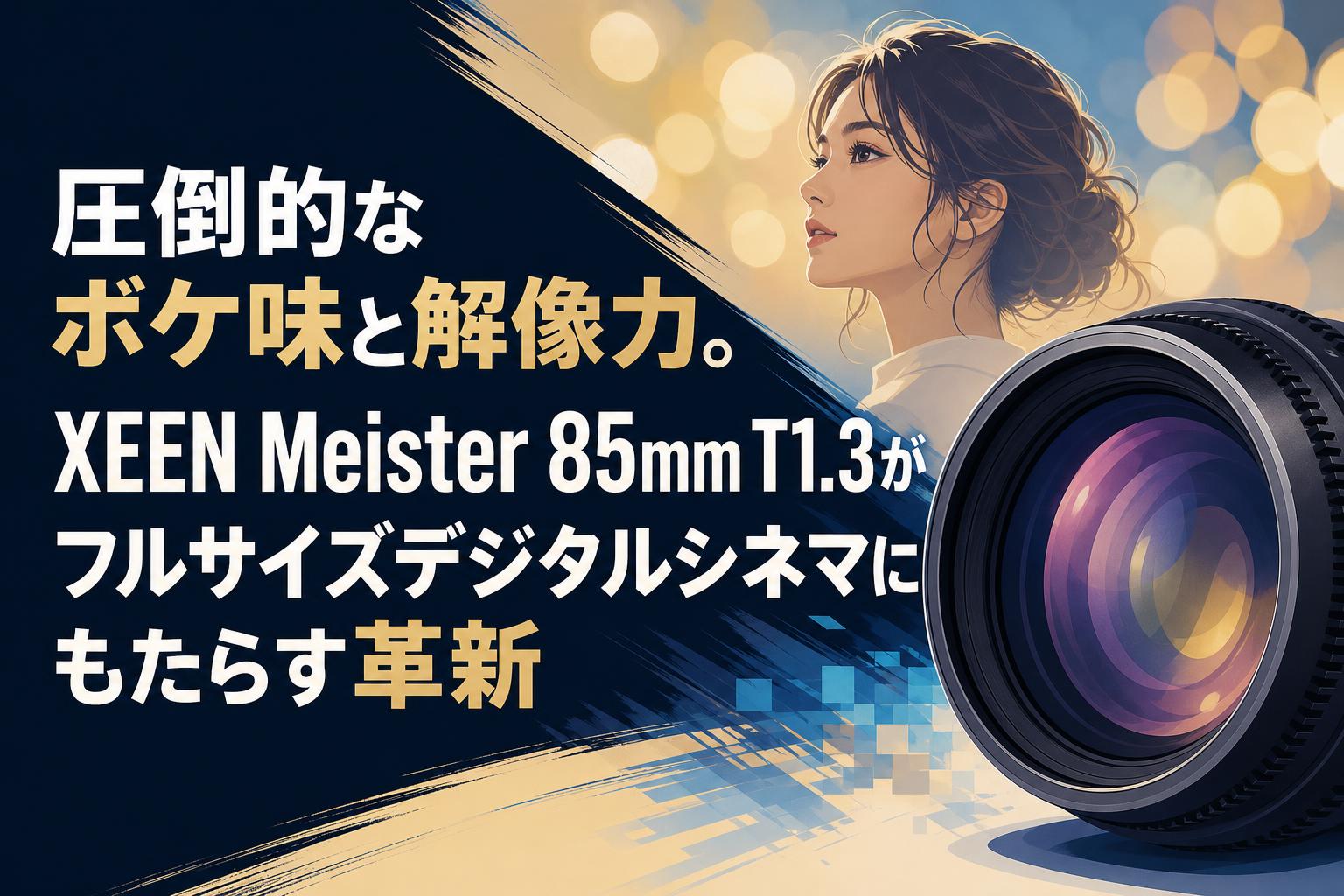 圧倒的なボケ味と解像力。XEEN Meister 85mm T1.3がフルサイズデジタルシネマにもたらす革新