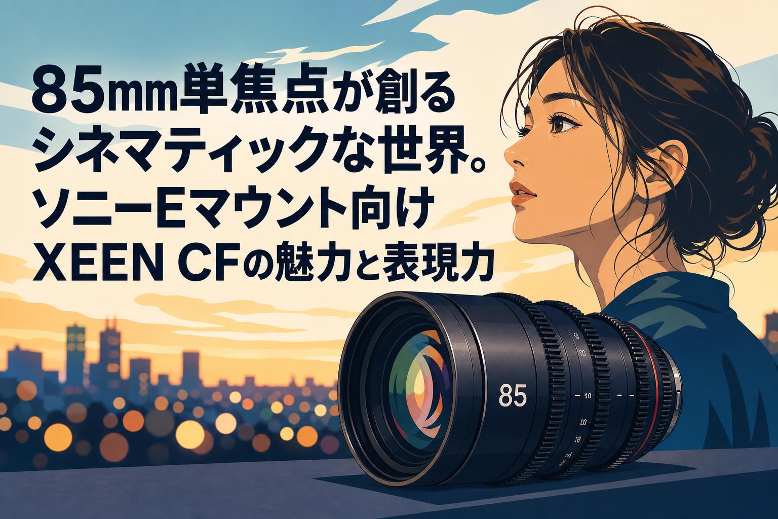 85mm単焦点が創るシネマティックな世界。ソニーEマウント向けXEEN CFの魅力と表現力