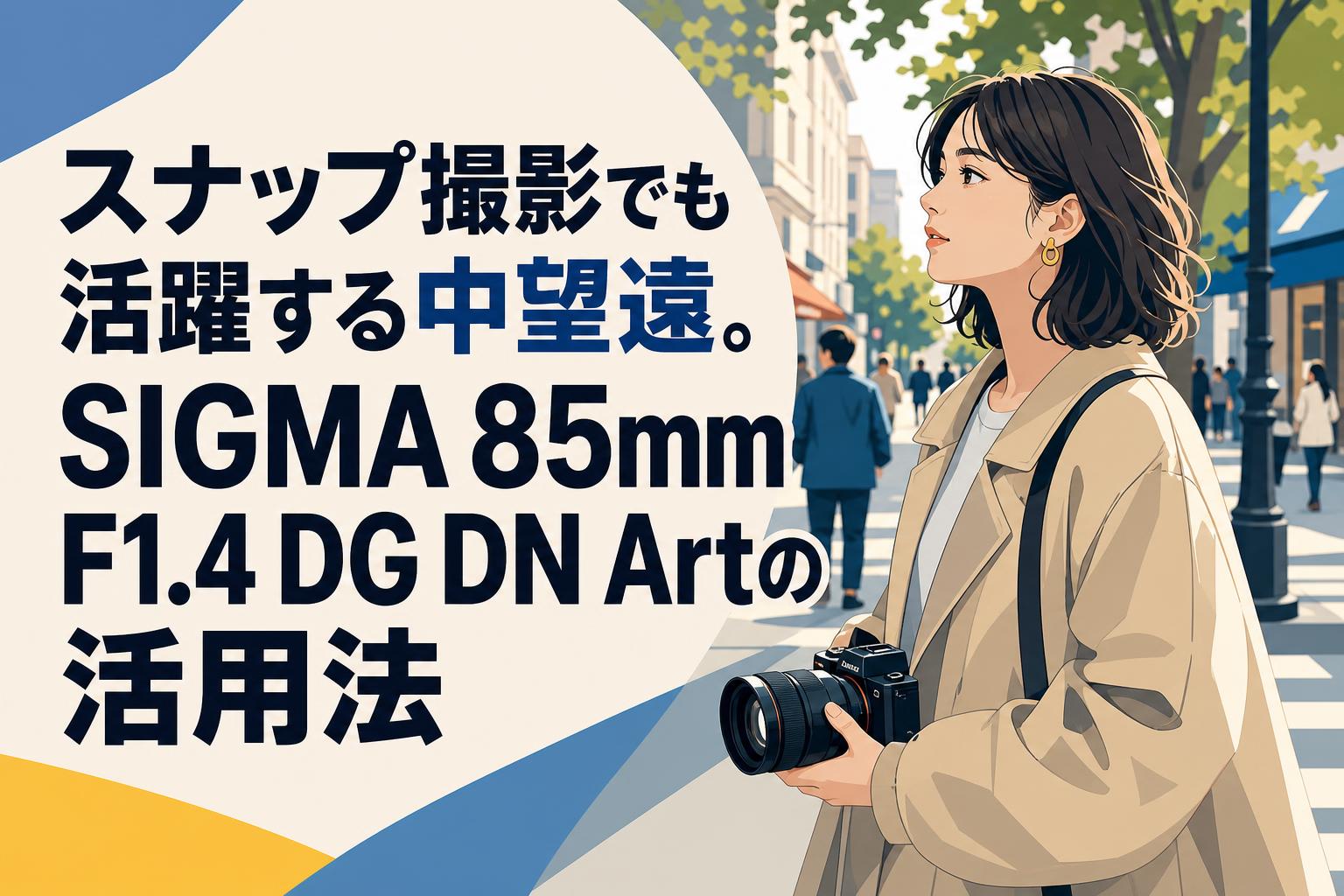 スナップ撮影でも活躍する中望遠。SIGMA 85mm F1.4 DG DN Artの活用法