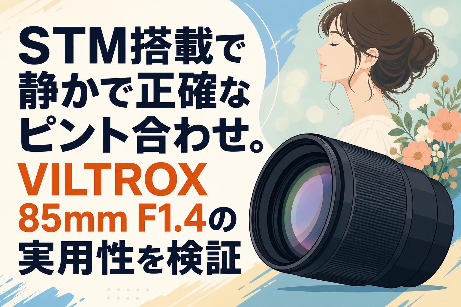 STM搭載で静かで正確なピント合わせ。VILTROX 85mm F1.4の実用性を検証