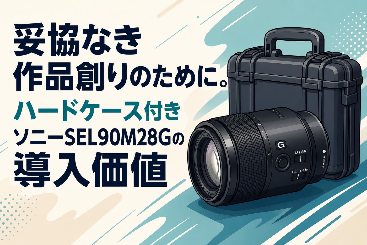 妥協なき作品創りのために。ハードケース付きソニーSEL90M28Gの導入価値