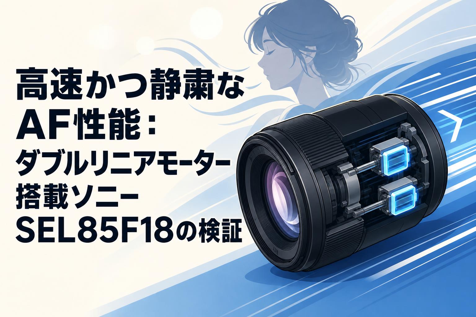 高速かつ静粛なAF性能：ダブルリニアモーター搭載ソニー SEL85F18の検証