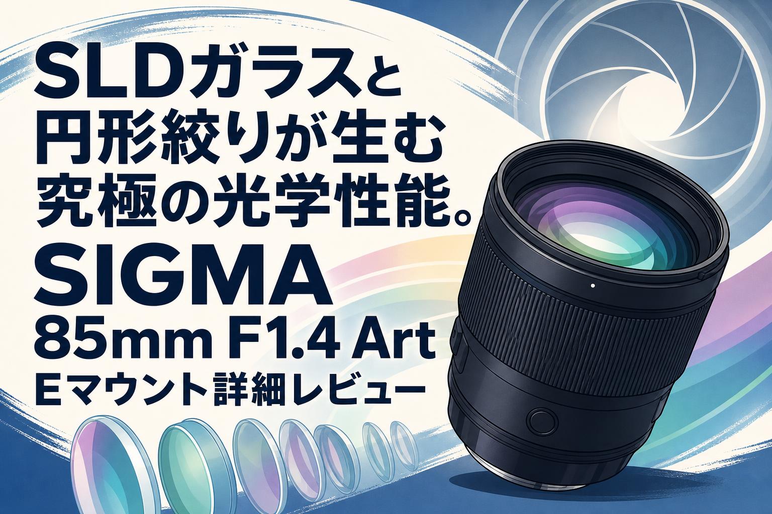 SLDガラスと円形絞りが生む究極の光学性能。SIGMA 85mm F1.4 Art Eマウント詳細レビュー