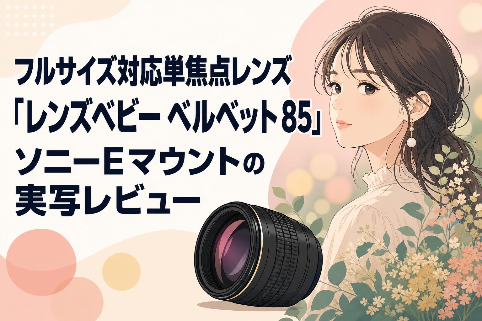 フルサイズ対応単焦点レンズ「レンズベビー ベルベット 85」ソニーEマウントの実写レビュー