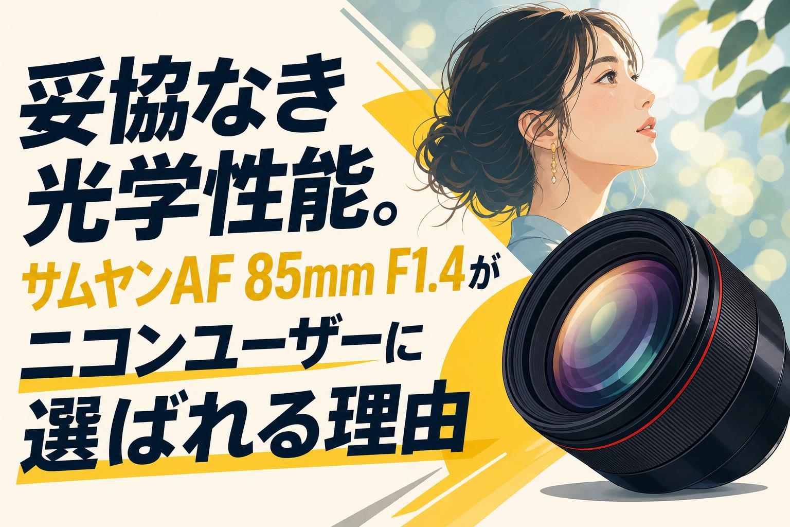 妥協なき光学性能。サムヤンAF 85mm F1.4がニコンユーザーに選ばれる理由