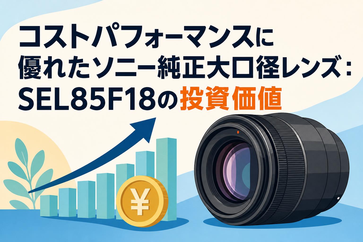 コストパフォーマンスに優れたソニー純正大口径レンズ：SEL85F18の投資価値