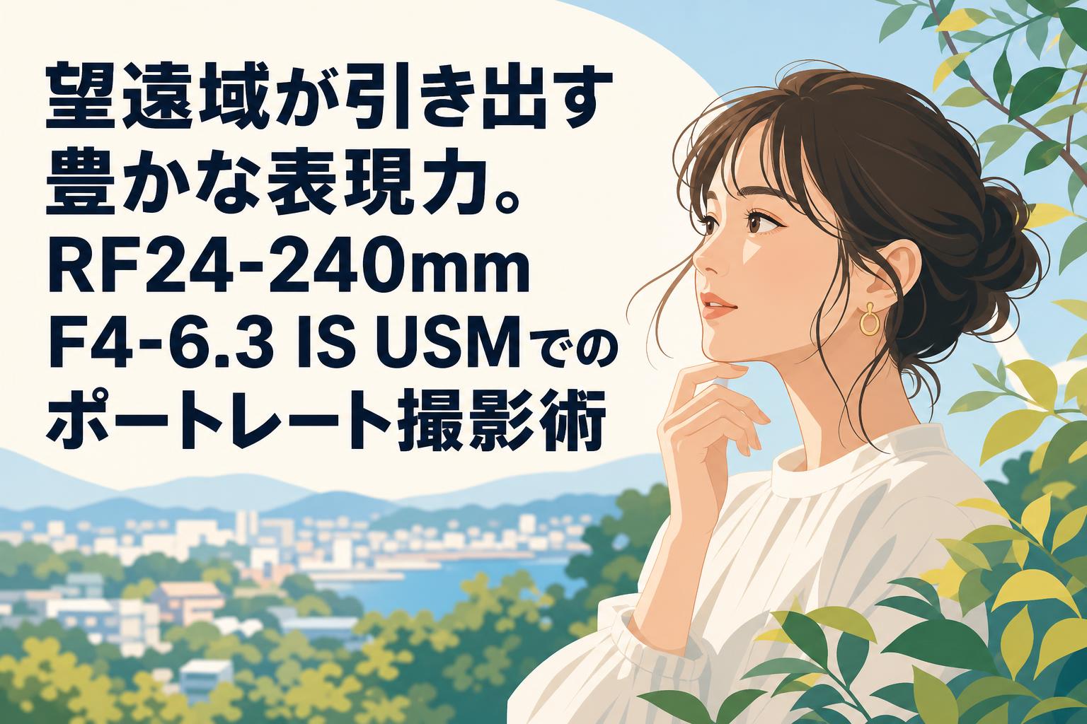 望遠域が引き出す豊かな表現力。RF24-240mm F4-6.3 IS USMでのポートレート撮影術