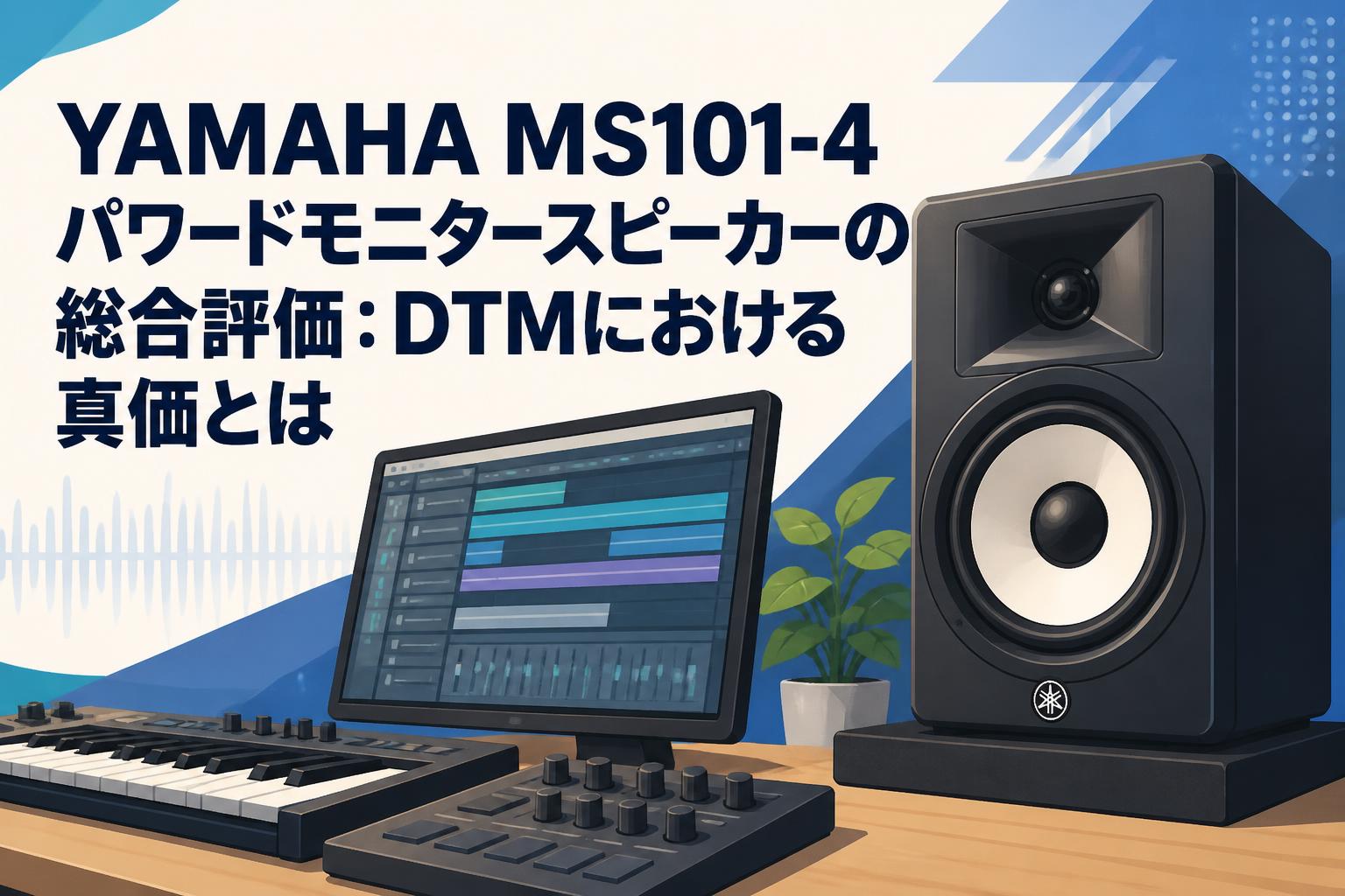 YAMAHA MS101-4 パワードモニタースピーカーの総合評価：DTMにおける真価とは