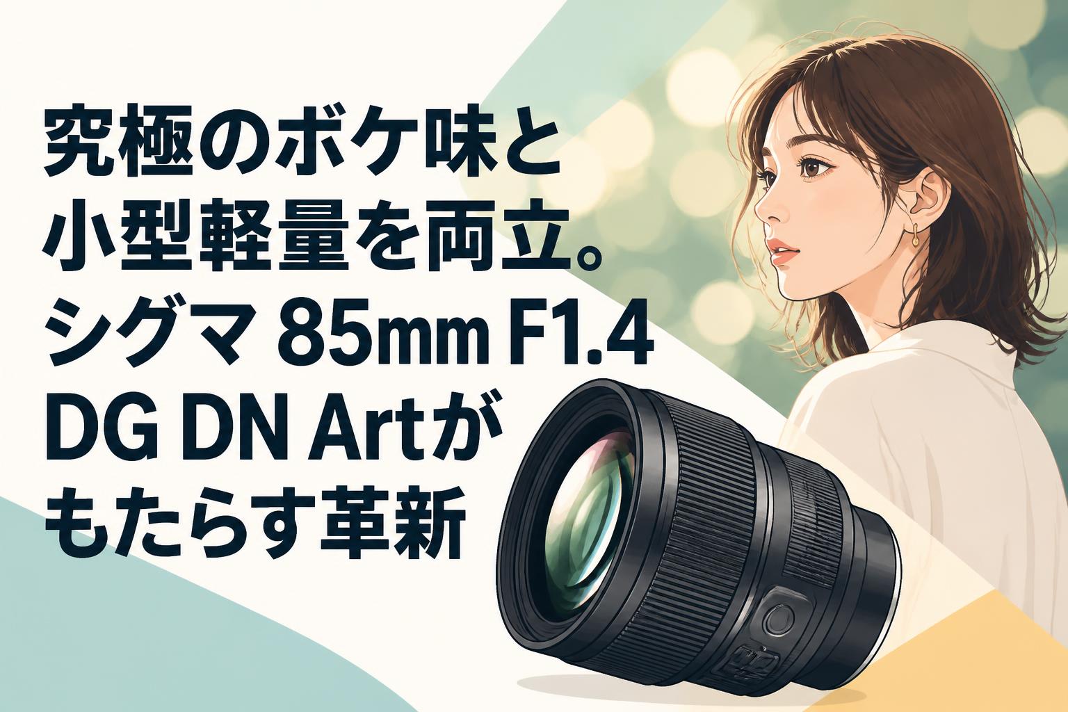 究極のボケ味と小型軽量を両立。シグマ 85mm F1.4 DG DN Artがもたらす革新