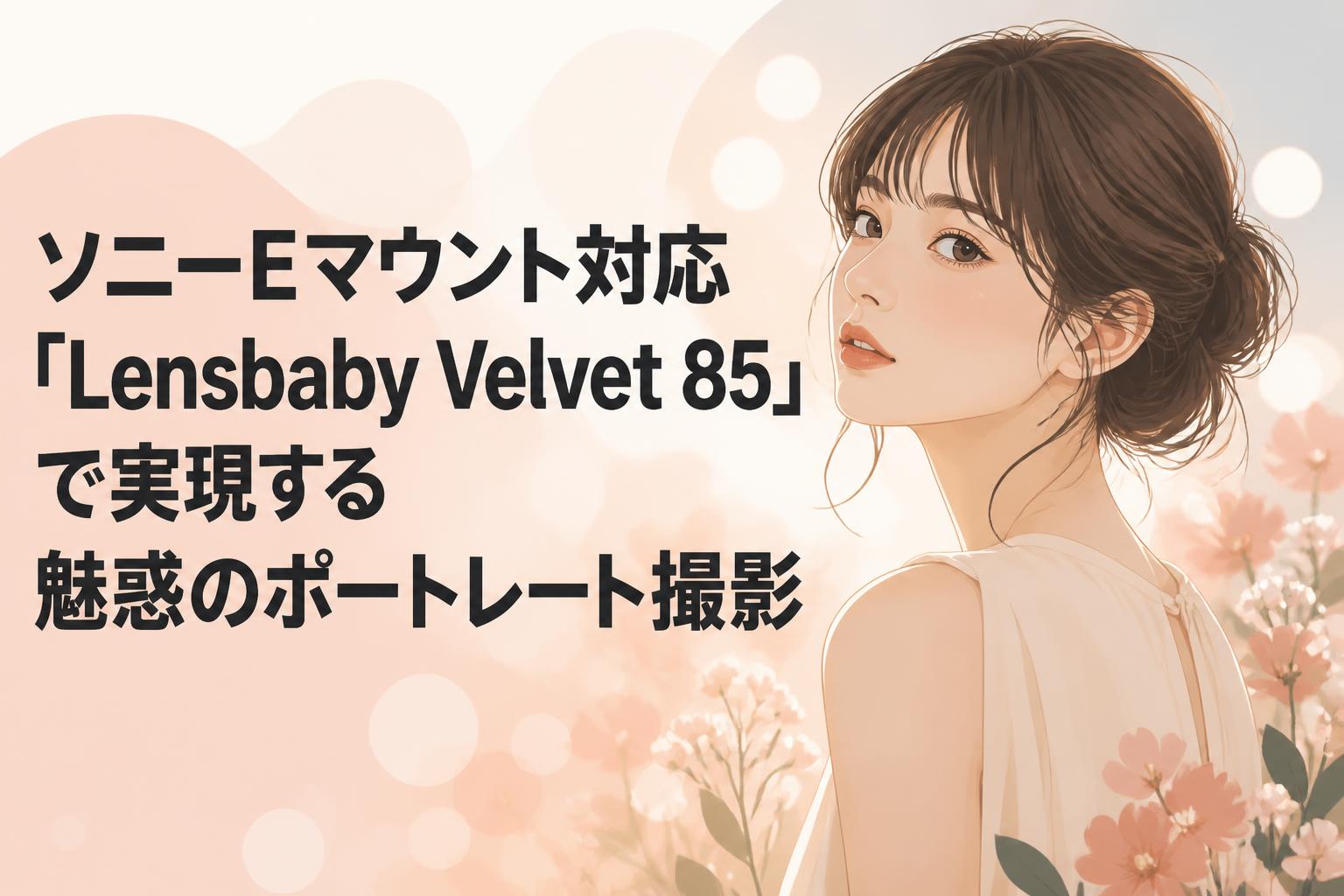 ソニーEマウント対応「Lensbaby Velvet 85」で実現する魅惑のポートレート撮影