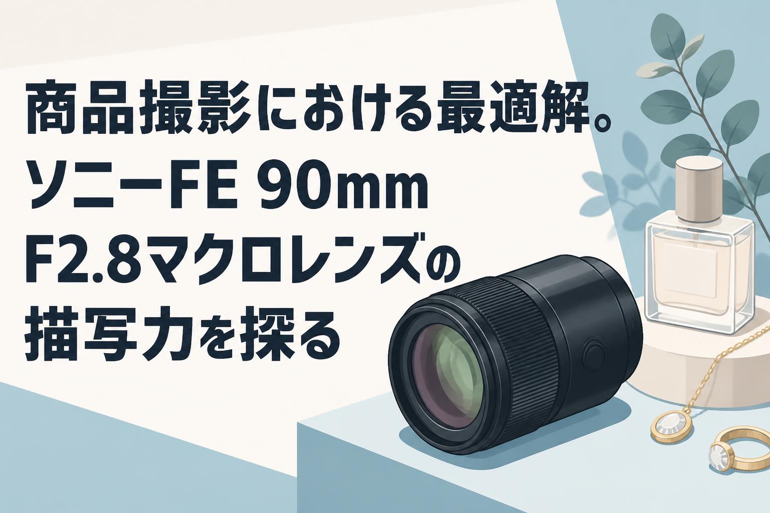 商品撮影における最適解。ソニーFE 90mm F2.8マクロレンズの描写力を探る