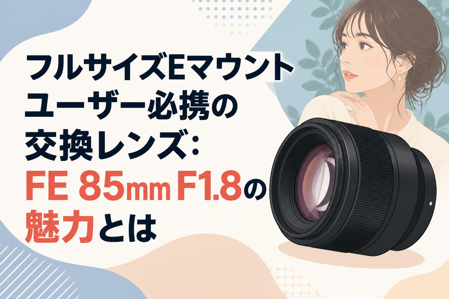 フルサイズEマウントユーザー必携の交換レンズ：FE 85mm F1.8の魅力とは