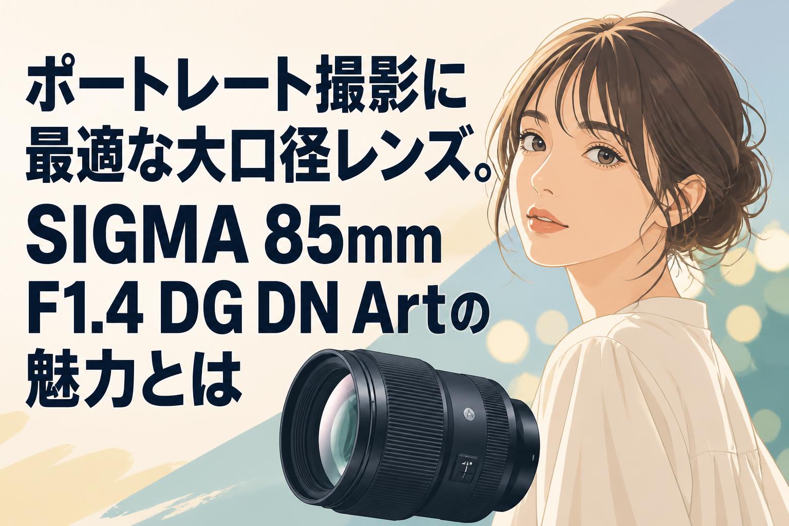 ポートレート撮影に最適な大口径レンズ。SIGMA 85mm F1.4 DG DN Artの魅力とは