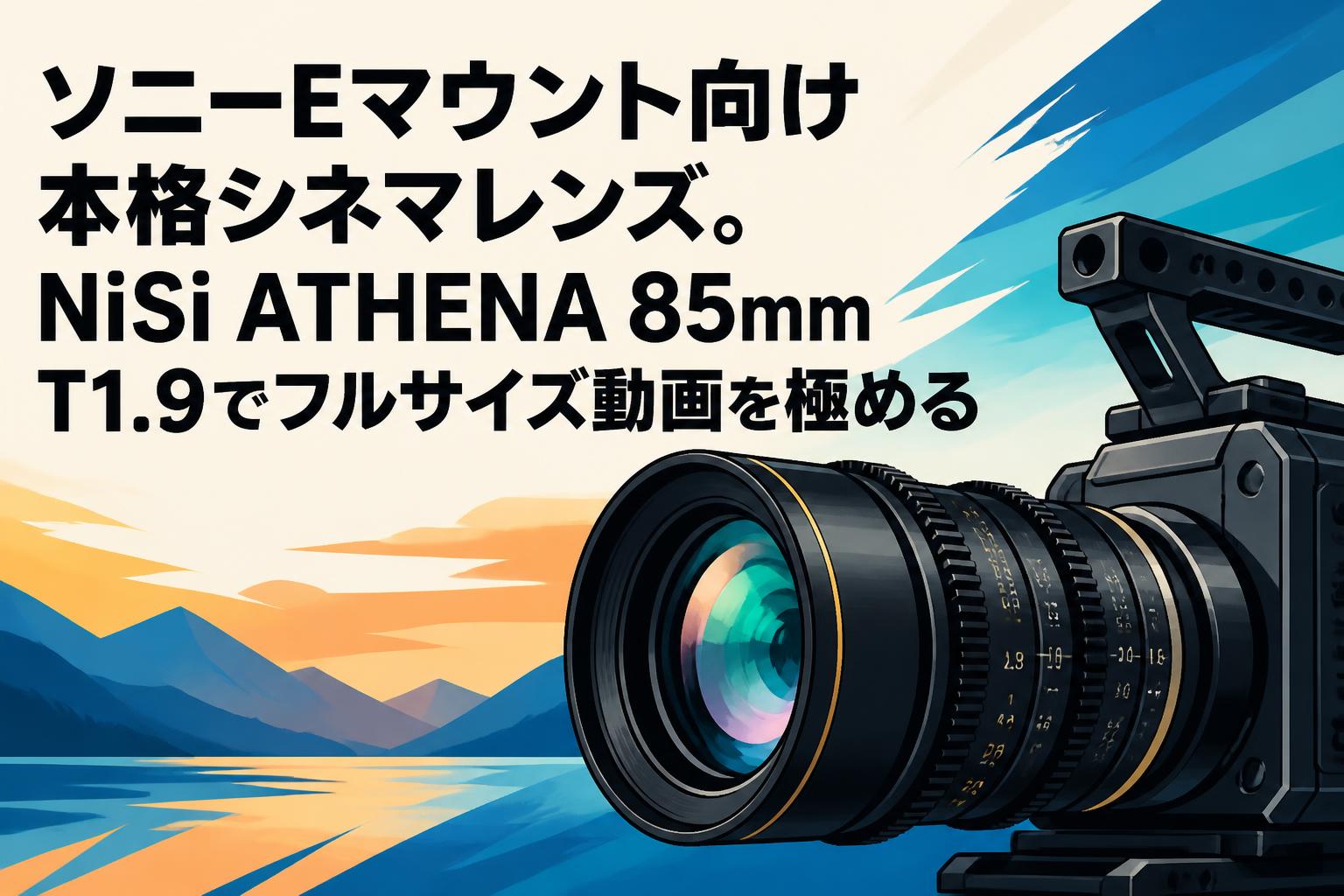 ソニーEマウント向け本格シネマレンズ。NiSi ATHENA 85mm T1.9でフルサイズ動画を極める