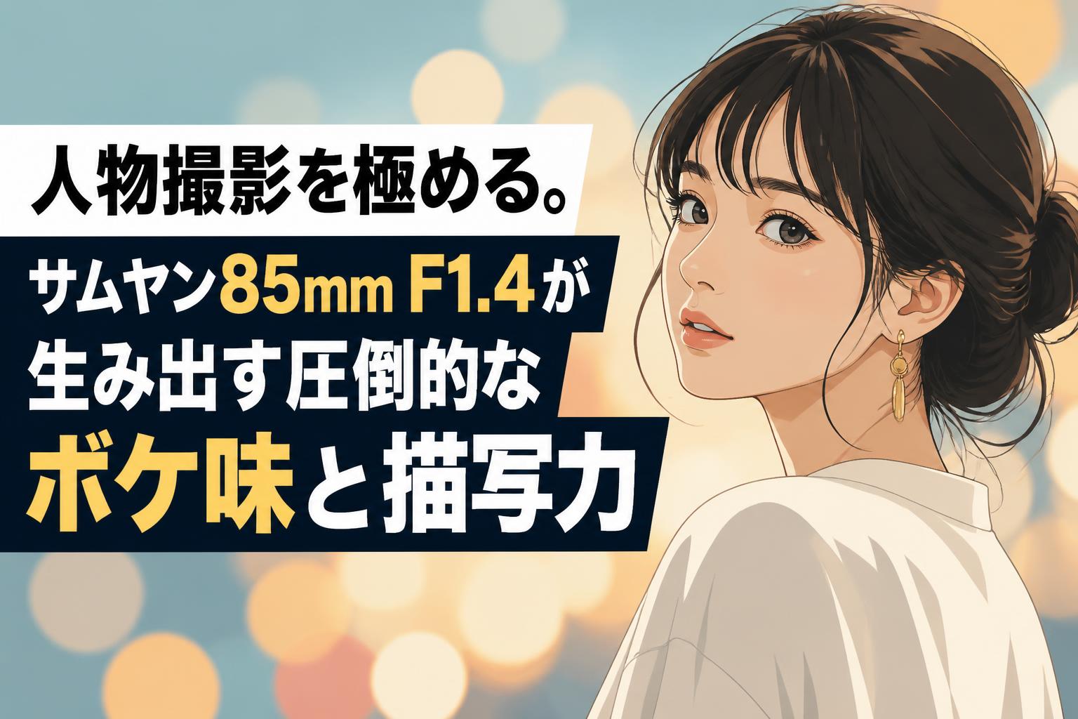 人物撮影を極める。サムヤン85mm F1.4が生み出す圧倒的なボケ味と描写力