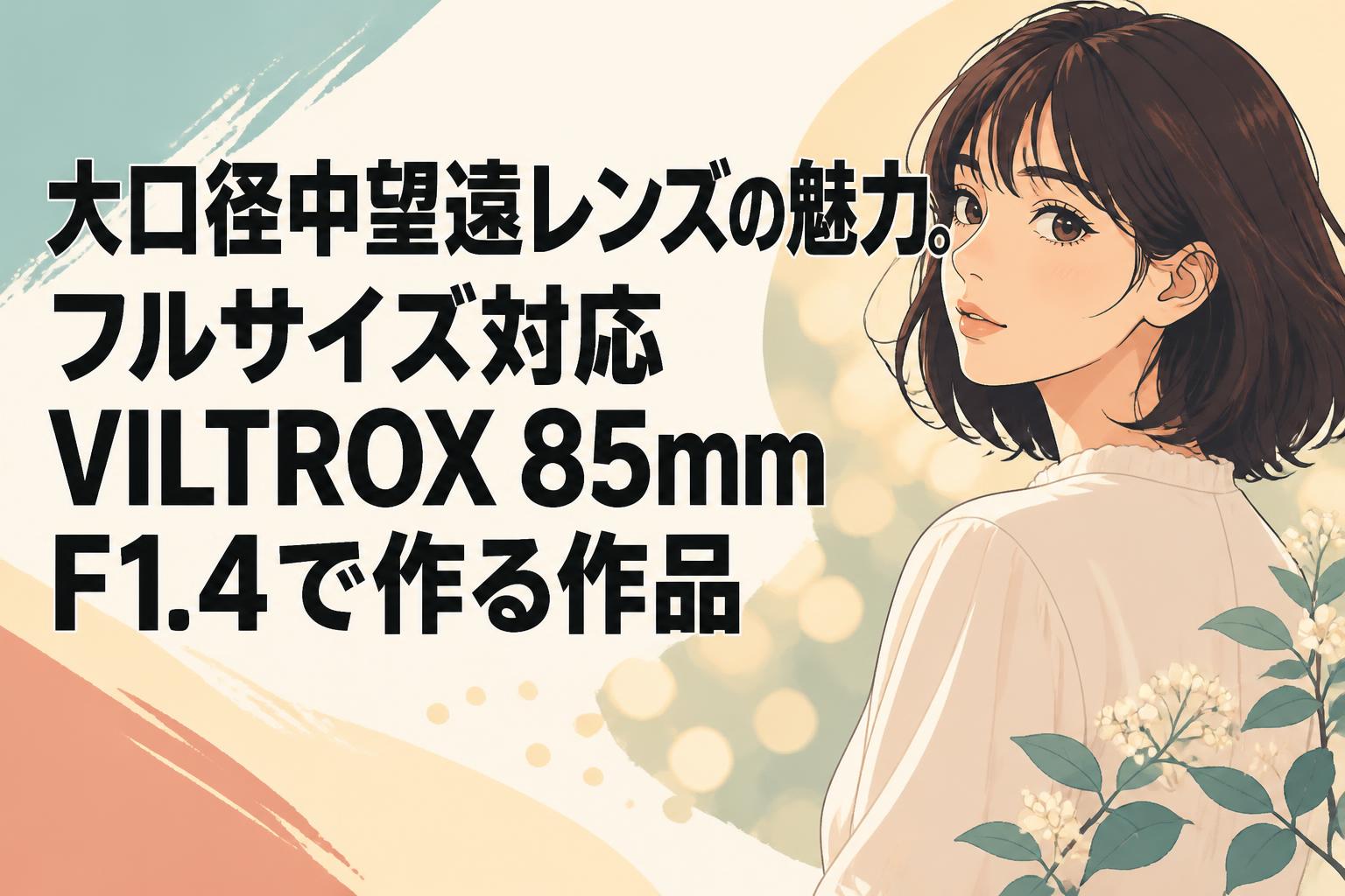大口径中望遠レンズの魅力。フルサイズ対応VILTROX 85mm F1.4で作る作品