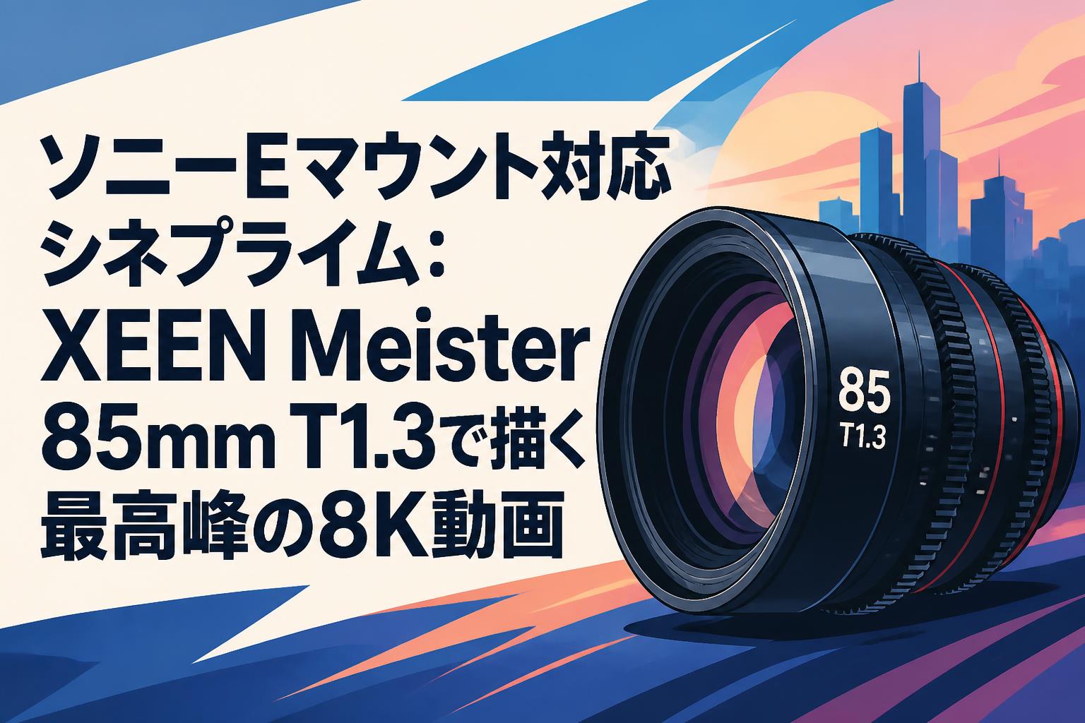 ソニーEマウント対応シネプライム：XEEN Meister 85mm T1.3で描く最高峰の8K動画