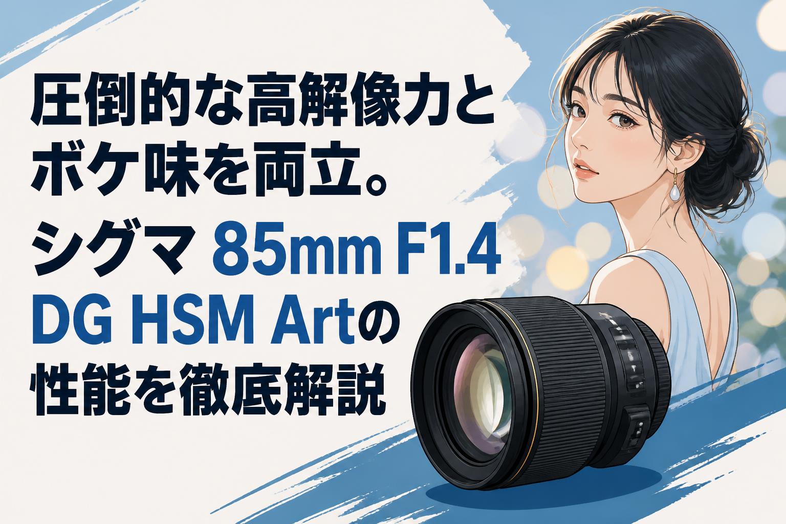 圧倒的な高解像力とボケ味を両立。シグマ 85mm F1.4 DG HSM Artの性能を徹底解説