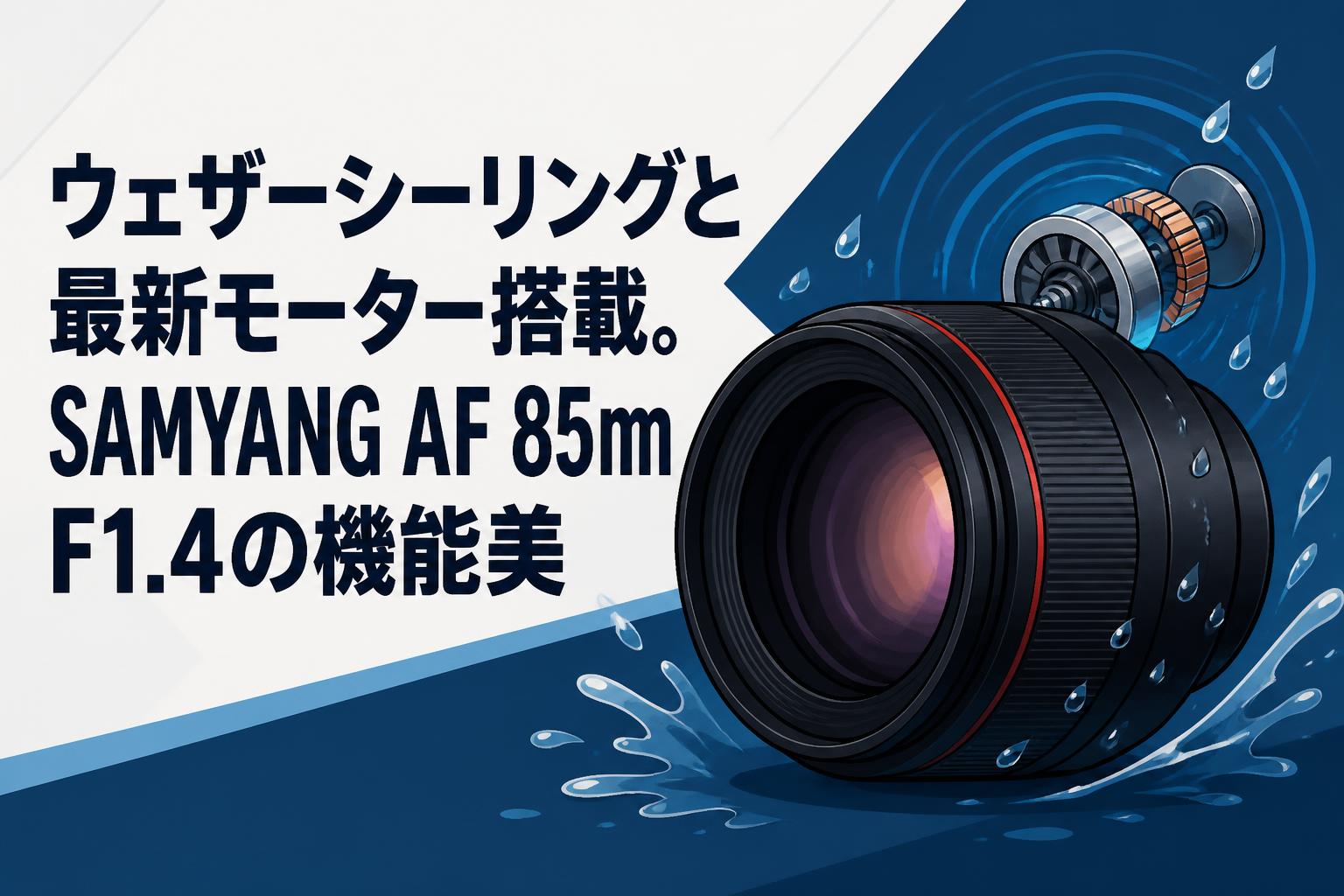 ウェザーシーリングと最新モーター搭載。SAMYANG AF 85mm F1.4の機能美