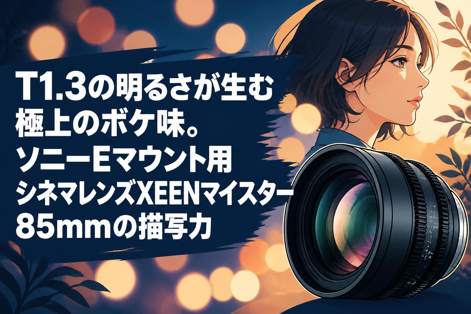 T1.3の明るさが生む極上のボケ味。ソニーEマウント用シネマレンズXEENマイスター85mmの描写力