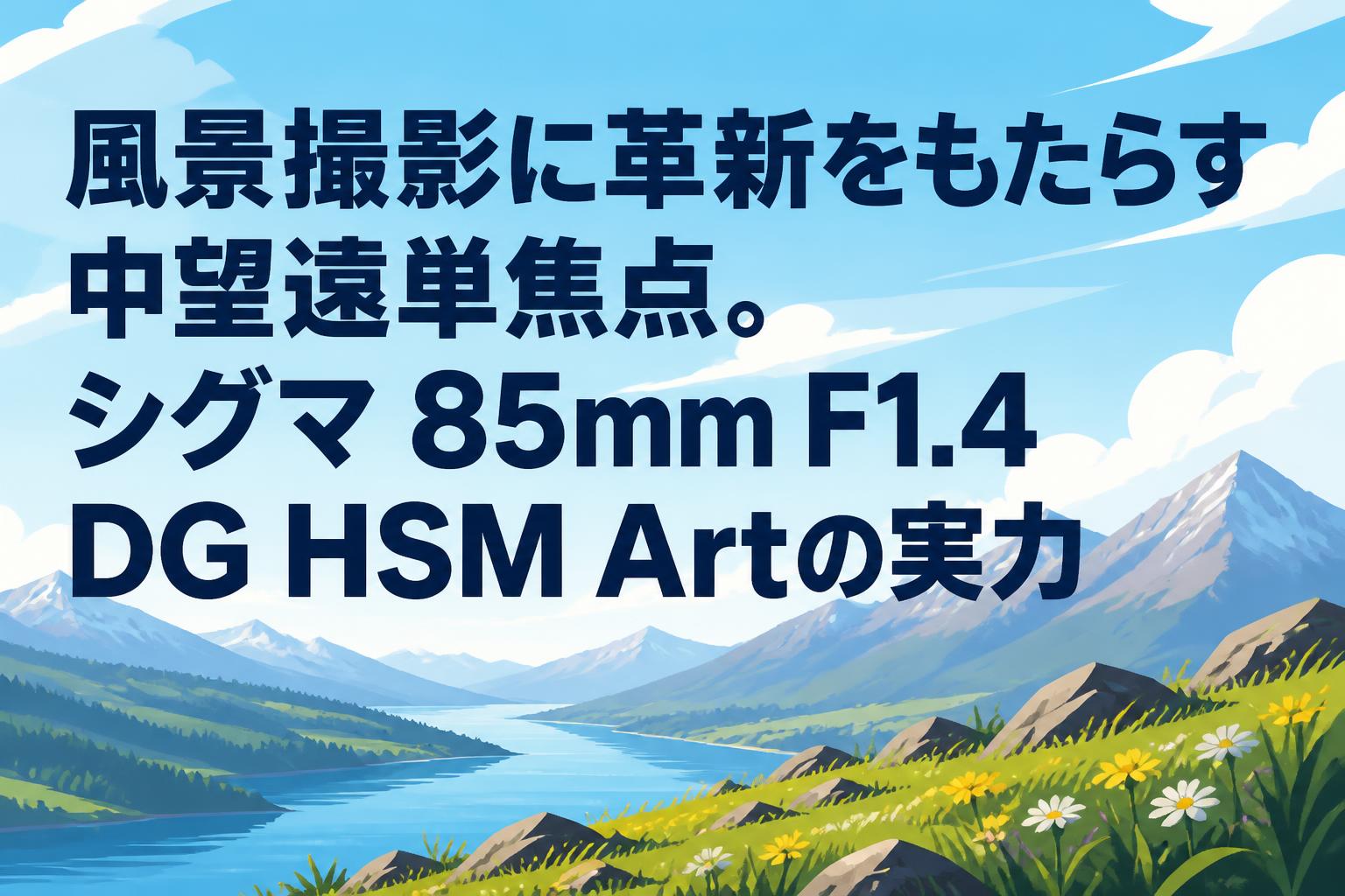 風景撮影に革新をもたらす中望遠単焦点。シグマ 85mm F1.4 DG HSM Artの実力