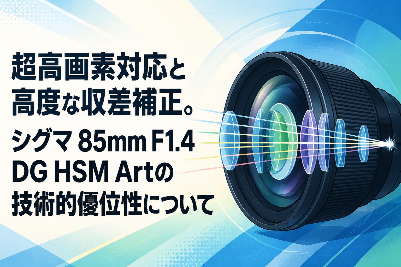 超高画素対応と高度な収差補正。シグマ 85mm F1.4 DG HSM Artの技術的優位性について
