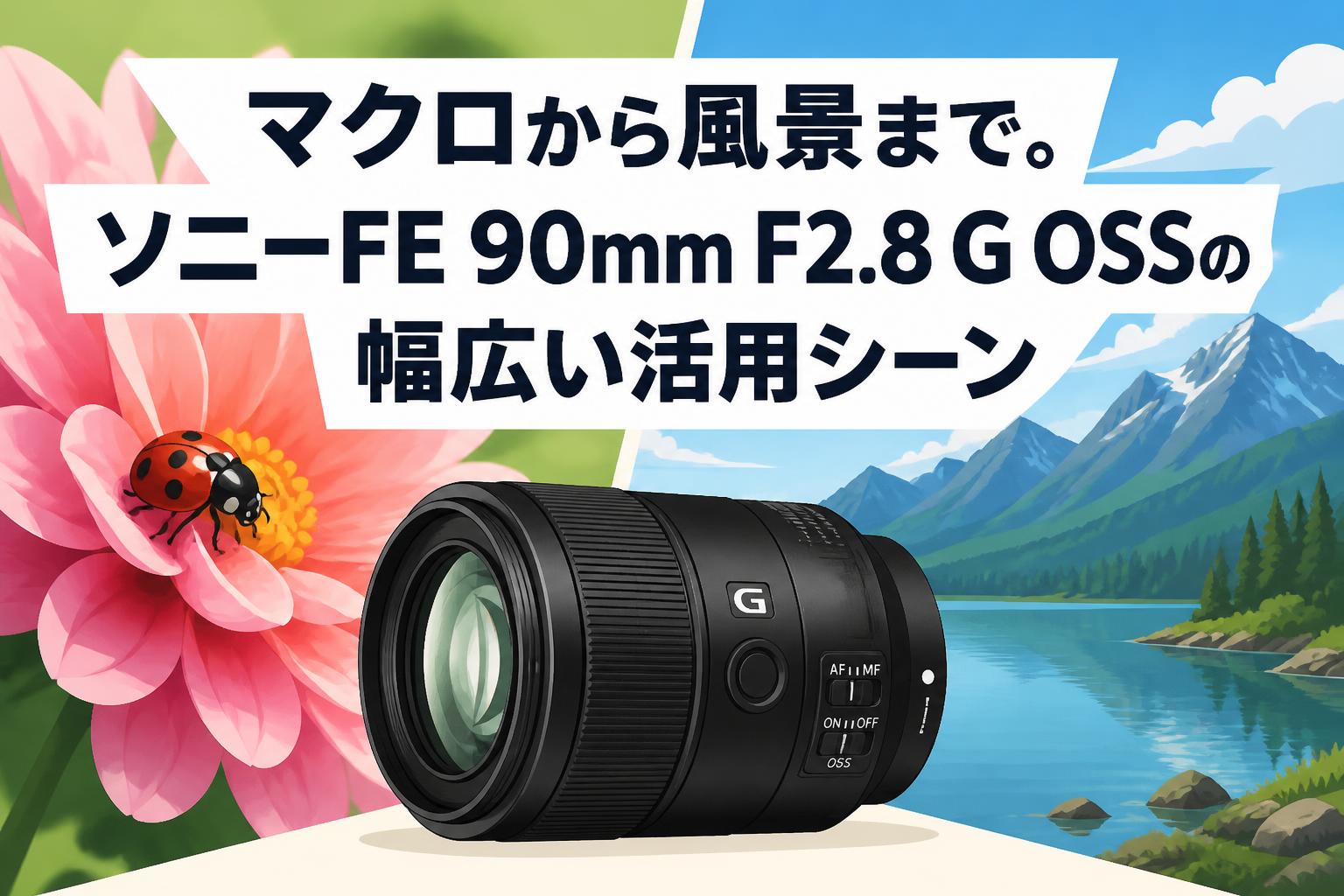 マクロから風景まで。ソニーFE 90mm F2.8 G OSSの幅広い活用シーン