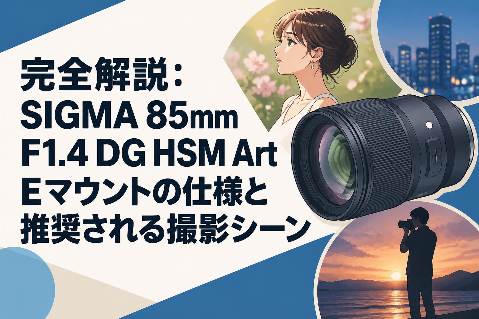 完全解説：SIGMA 85mm F1.4 DG HSM Art Eマウントの仕様と推奨される撮影シーン
