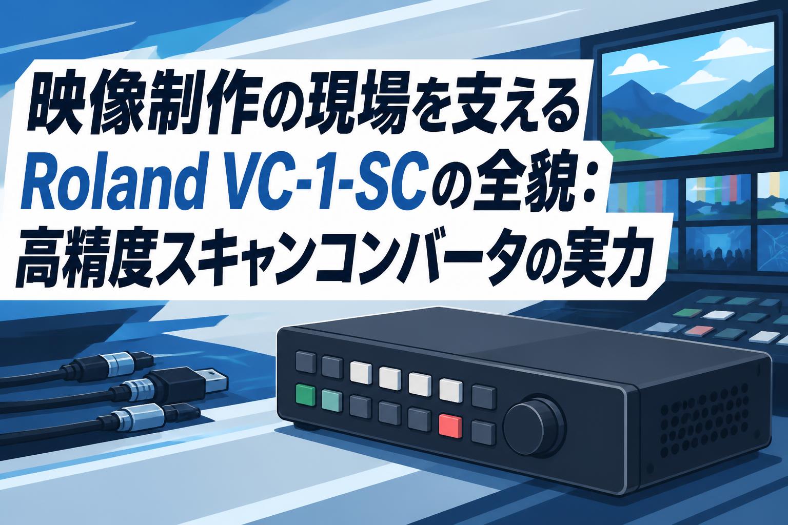 映像制作の現場を支えるRoland VC-1-SCの全貌：高精度スキャンコンバータの実力
