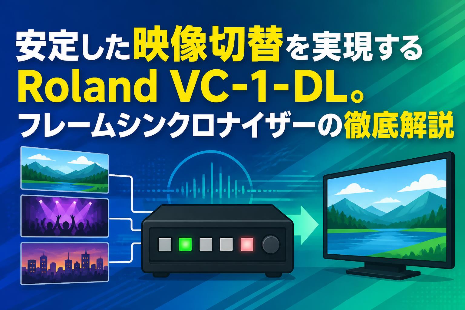 安定した映像切替を実現するRoland VC-1-DL。フレームシンクロナイザーの徹底解説
