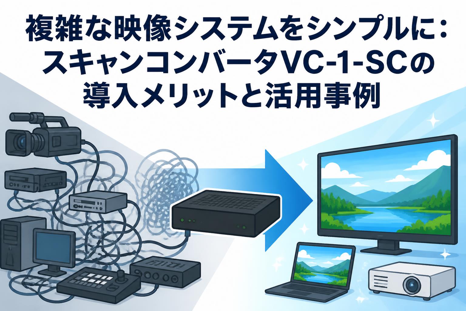 複雑な映像システムをシンプルに：スキャンコンバータVC-1-SCの導入メリットと活用事例