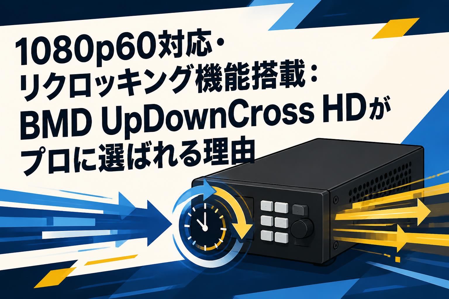 1080p60対応・リクロッキング機能搭載：BMD UpDownCross HDがプロに選ばれる理由