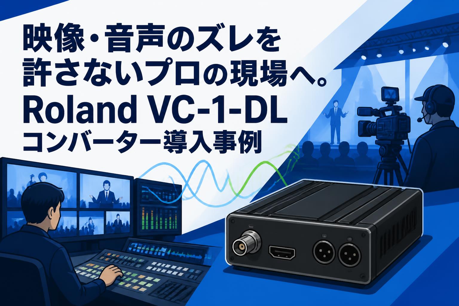 映像・音声のズレを許さないプロの現場へ。Roland VC-1-DLコンバーター導入事例